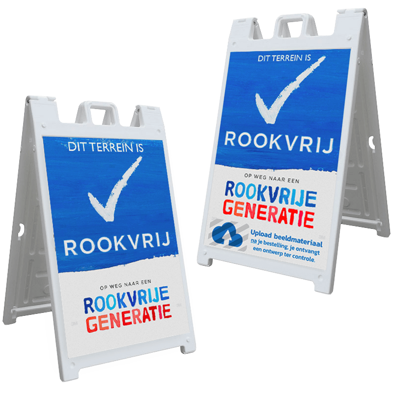 CarrySign TS 635x1140mm - Rookvrij Generatie stoepbord