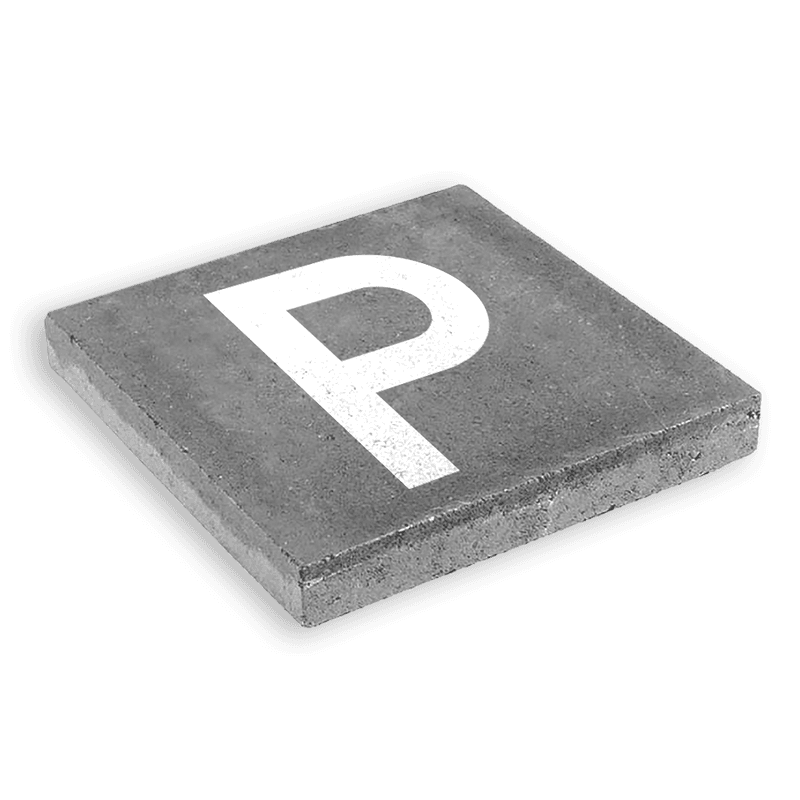 Parkeertegel 300x300mm - Aanduiding parkeerplaats