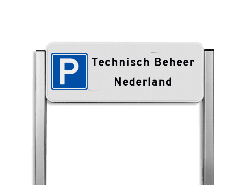 Parkeerplaatsbord unit type TS - DUBBELZIJDIG