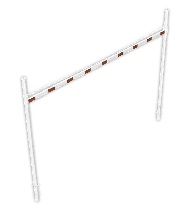 Limitateur de hauteur fixe réglable de 1,8 à 2,8 m avec montants Ø 102 mm