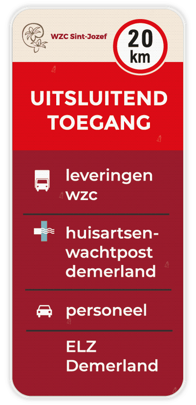 Informatiebord 400x900 reflecterend met je eigen opdruk