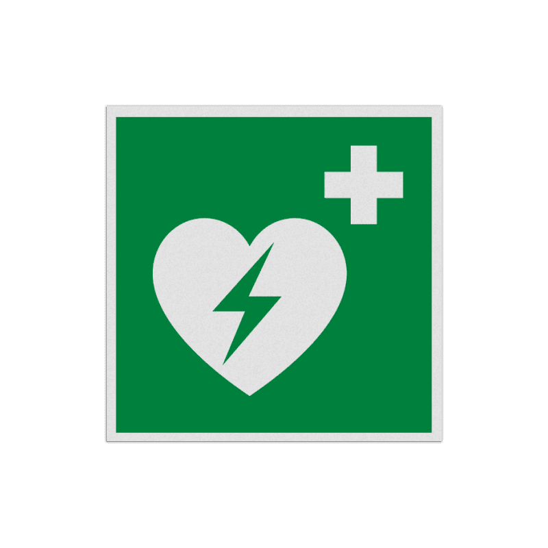 BHV Reddingsbord - AED aanwezig