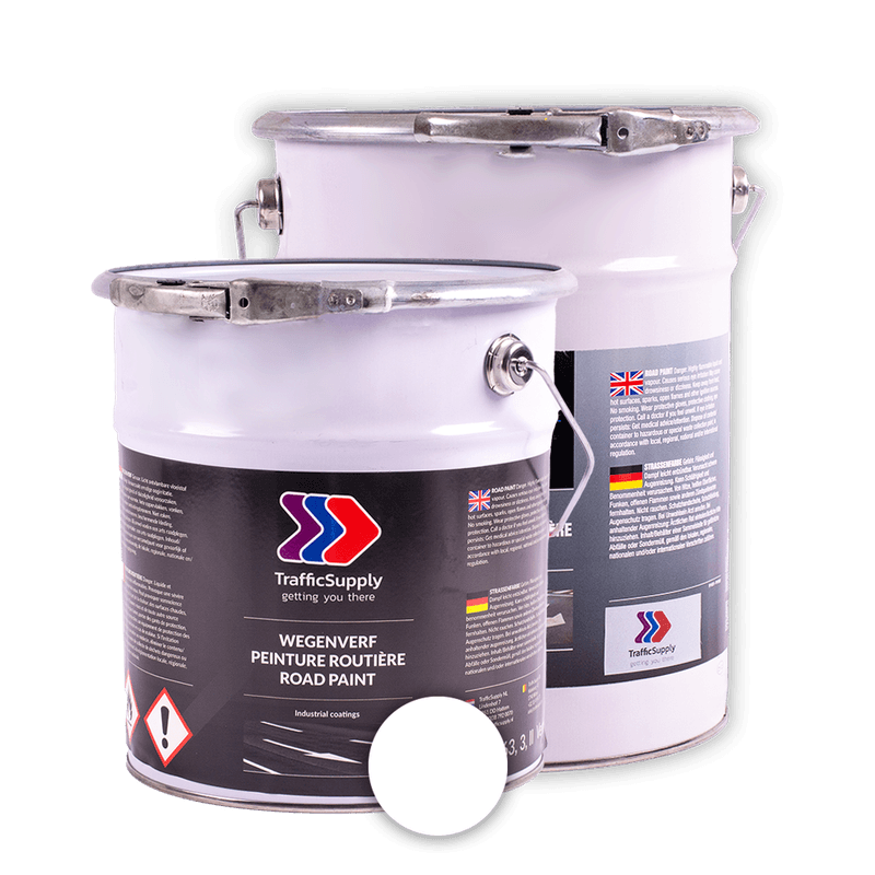 Peinture routière - Seau de 6kg - blanche RAL 9010