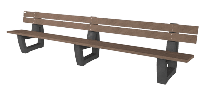 Banc public avec dossier - Bicolore - Modèle Bonn ML 360