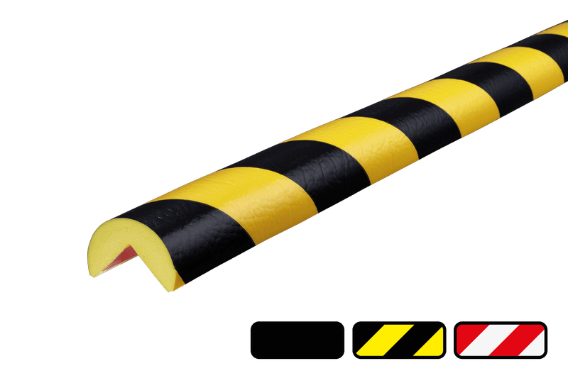 Hoekbescherming kunststof - Ø40mm type A - zelfklevend of magnetisch