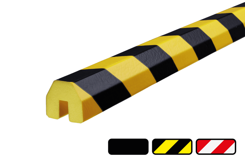Randbescherming kunststof - stootrand met sleuf voor randen - 36x40mm type BB