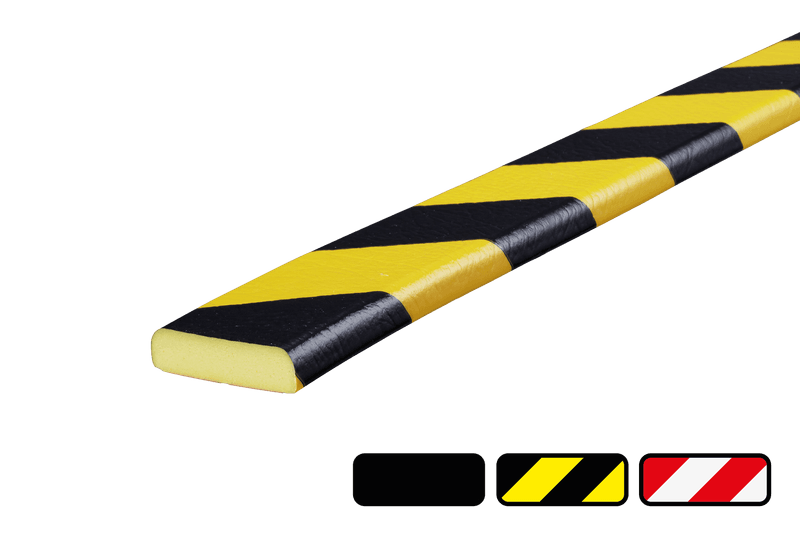 Stootbescherming kunststof - 40x11mm type F - zelfklevend of magnetisch