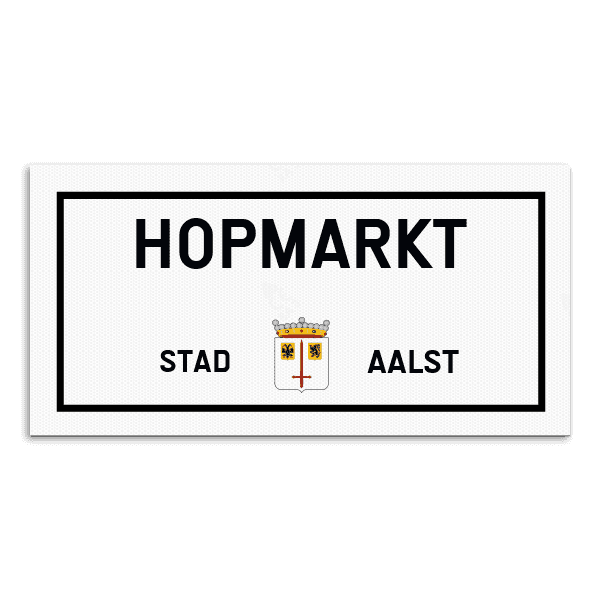 Personaliseerbaar straatnaambord Aalst