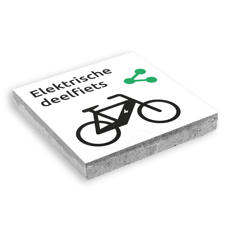 Symbooltegel 300x300mm - Aanduiding deelfiets