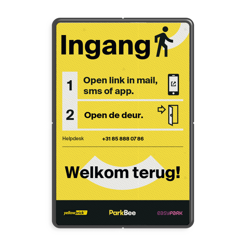 Informatiebord Ingang - 2:3 - ParkBee