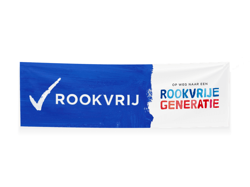 Spandoek Rookvrije Generatie - 4000x800mm