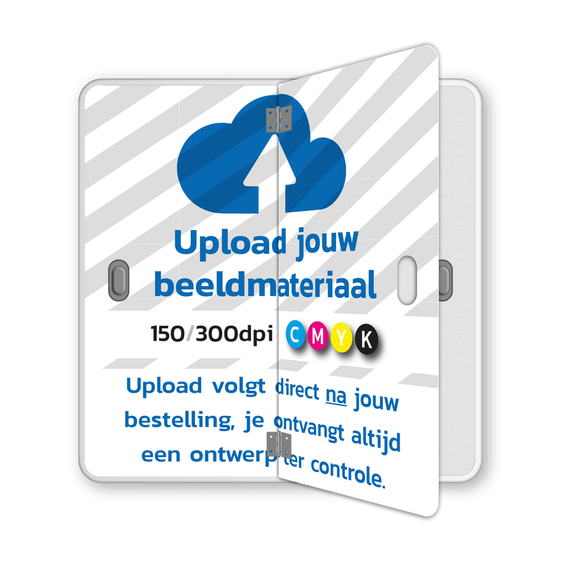 Klapbord DOR aluminium 2/3/4 standen - eigen ontwerp - reflecterend