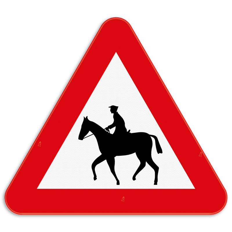 Panneau  SB250 - Attention Cavaliers