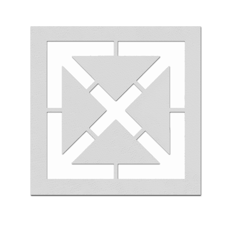 Pochoir de marquage en croix - plusieurs dimensions