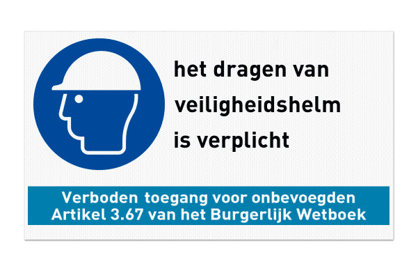 Werfbord | 1 Pictogrammen + tekst en banner