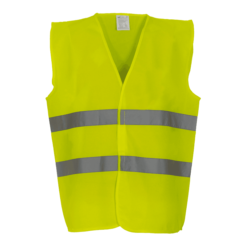 Fluorhesje geel/groen reflecterend