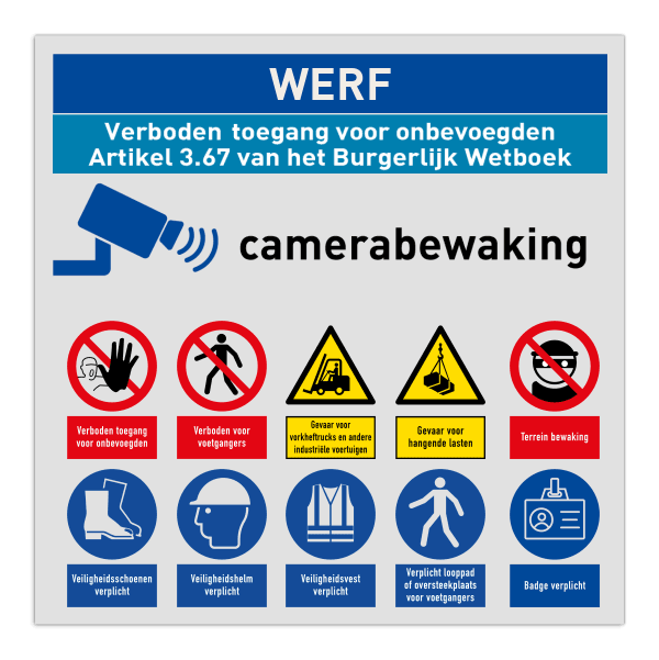 Werfbord | 10 pictogrammen + banners