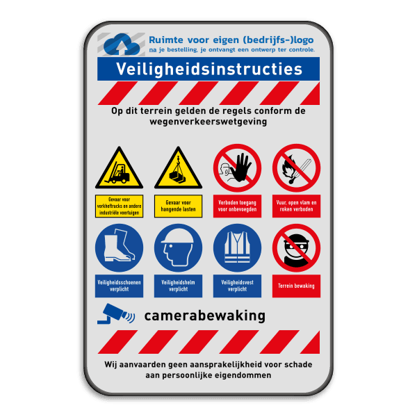 Werfbord | 8 pictogrammen + logo en banners