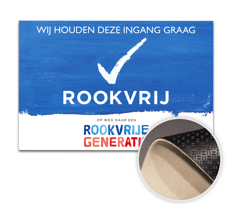 Schoonloop deurmat - Rookvrije Generatie