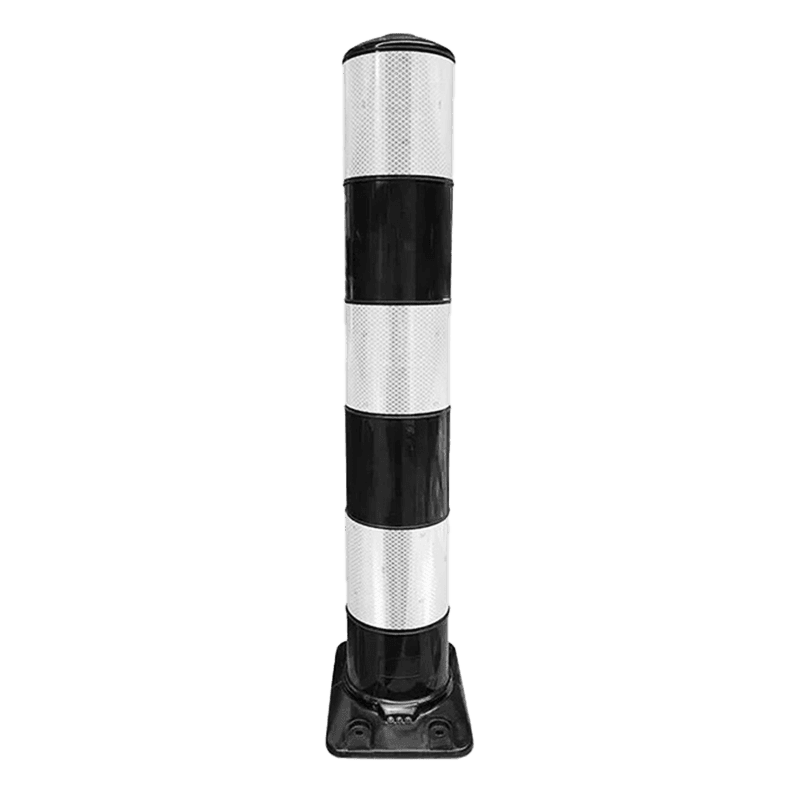Flexpost BB21 zwart wit - Flexibele zuil Ø160x1000mm - reflecterend klasse 3