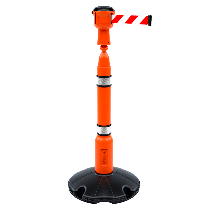 Poteau de guidage Skipper orange avec pied lestable pour tête à ruban