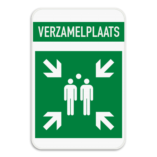 Verzamelplaats BHV bord
