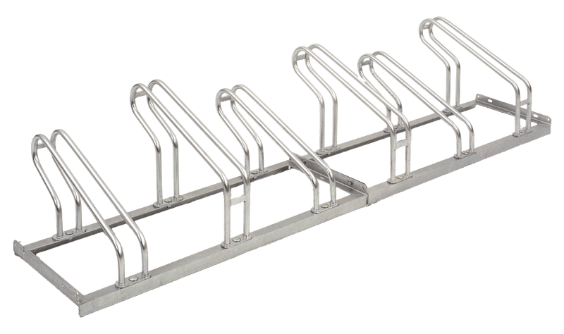 Range-vélos et râtelier en acier galvanisé - 6 places