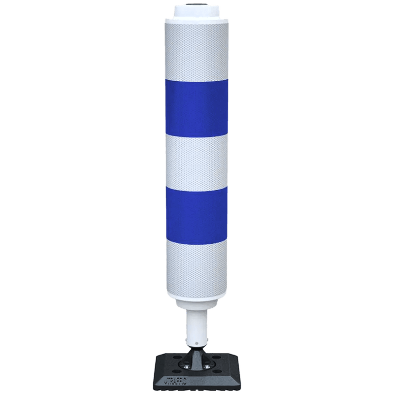 Borne de signalisation BB21 flexible bleu/blanc Ø160 mm