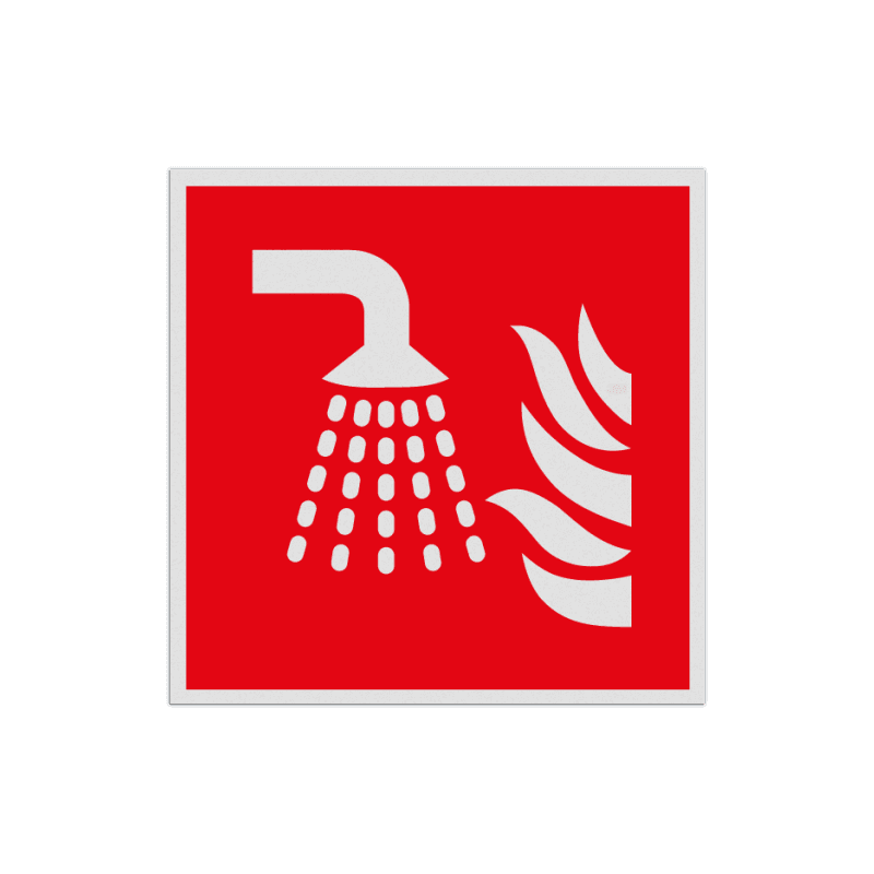 Pictogramme de sécurité F011 - Sprinkler - rétroréfléchissant