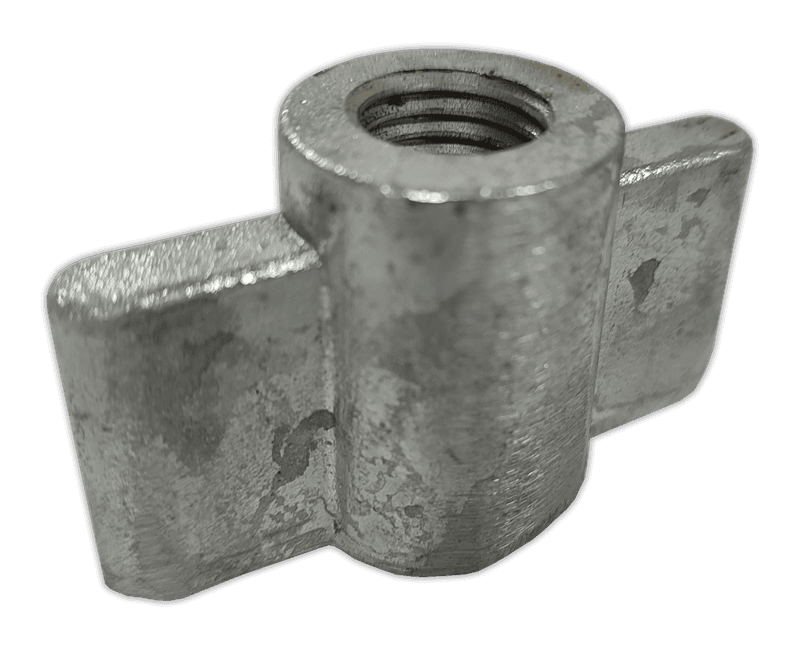 Écrou à ailettes M16 en aluminium pour poteaux amovibles