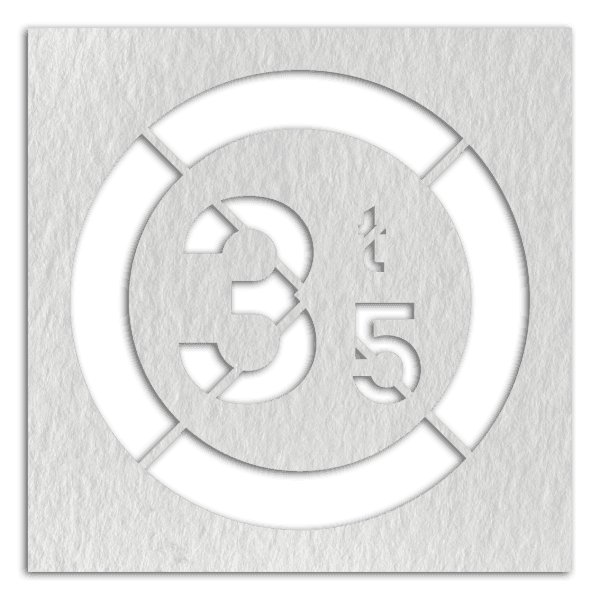 Pochoir limite de poids 3,5t - plusieurs dimensions