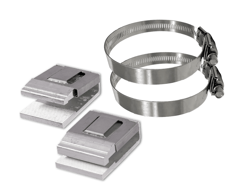 Verstellbare Rohrschelle mit einem Edelstahl Klemmband - Alform