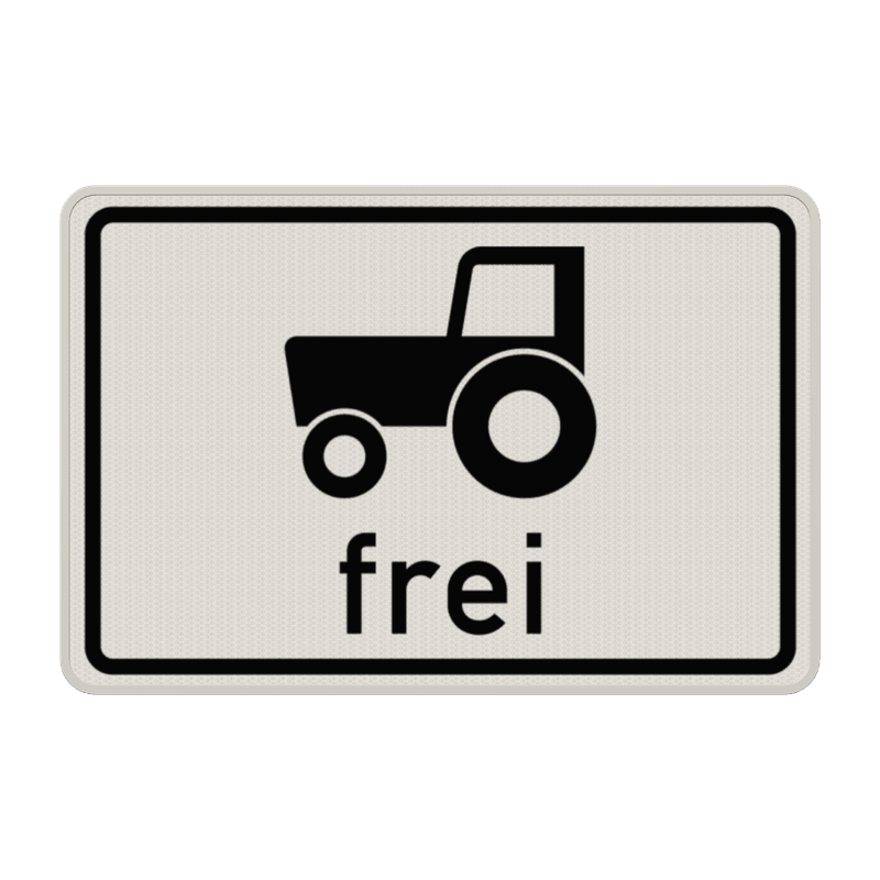 Verkehrszeichen 1024-17 - Kraftfahrzeuge und Züge frei