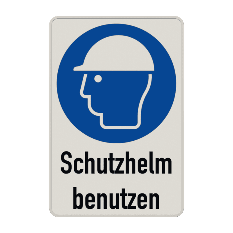 Gebotsschild - Schutzhelm benutzen
