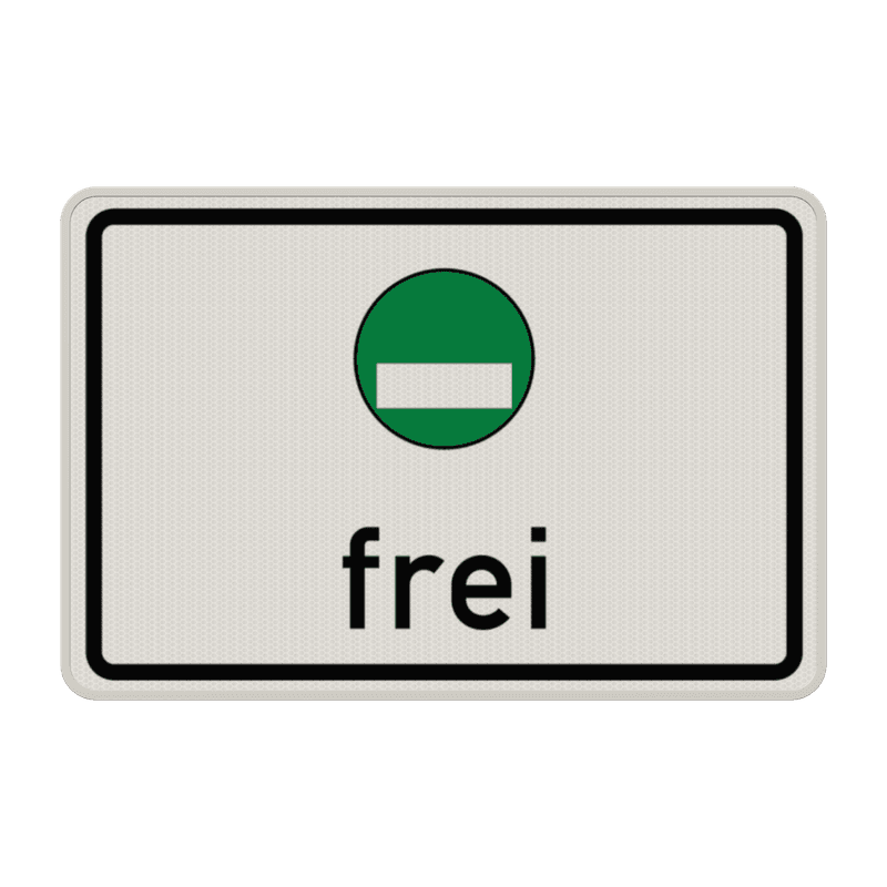 Verkehrszeichen 1031-52 - Freistellung vom Verkehrsverbot nach § 40 Abs. 1 BlmSchG – grüne Plakette frei