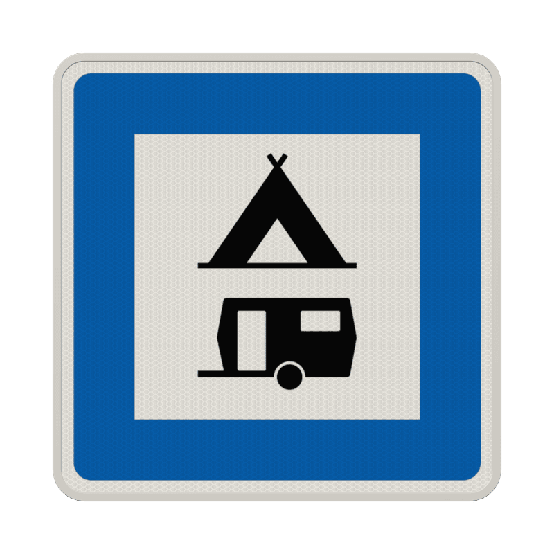 Verkehrszeichen 365-60 - Zelt- und Wohnwagenplatz