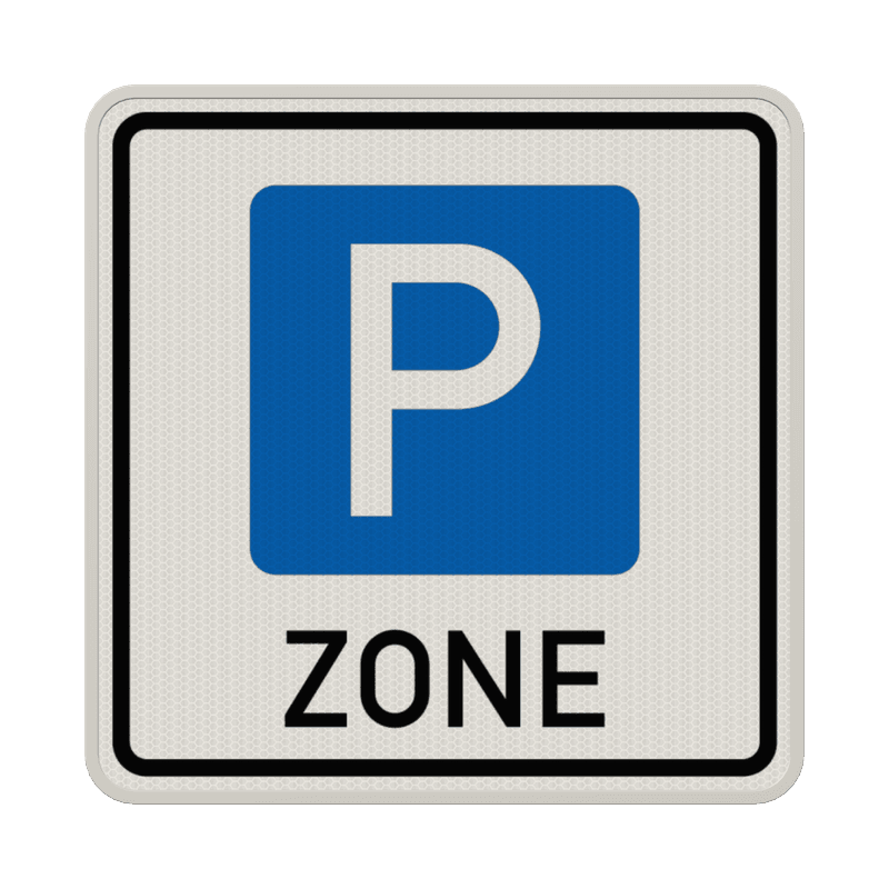 Verkehrszeichen 314.1 - Beginn einer Parkraumbewirtschaftungszone