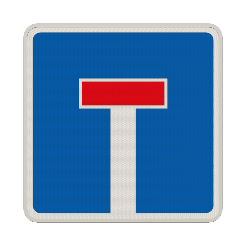 Verkehrszeichen 357 - Sackgasse