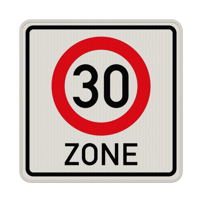 Verkehrszeichen 274.1 - Beginn Tempo 30-Zone