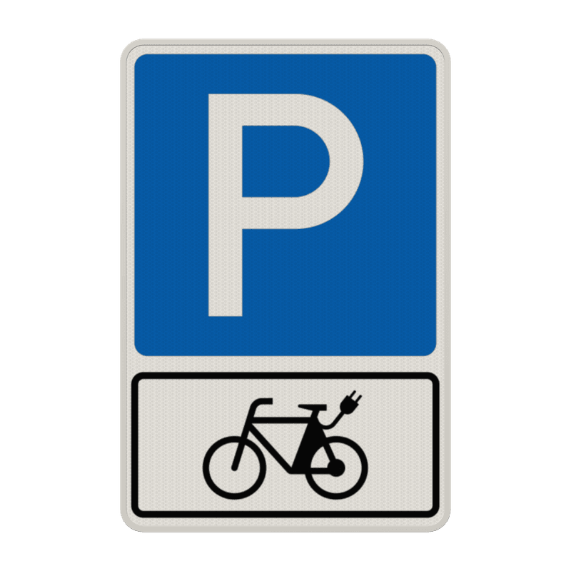 Parkschilder - Parkplatz nur für E-Bikes