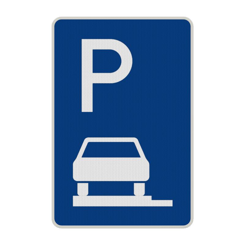 Verkehrszeichen 315-60 - Parken ganz auf Gehwegen