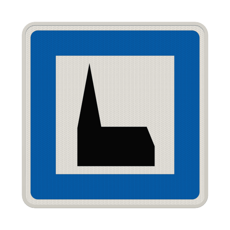 Verkehrszeichen 365-59 - Autobahnkapelle