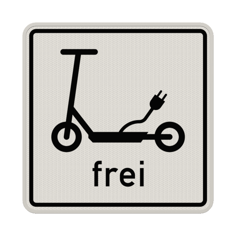 Verkehrszeichen 1022-16 - Elektrokleinstfahrzeuge frei