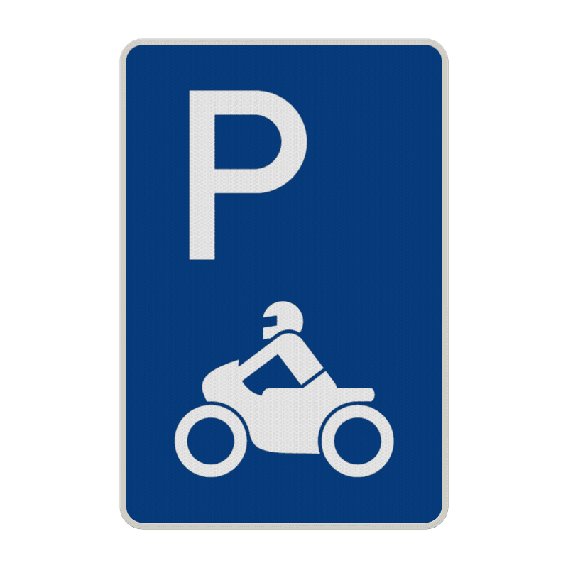 Parkplatzschild - Parkplatz nur für Krafträder