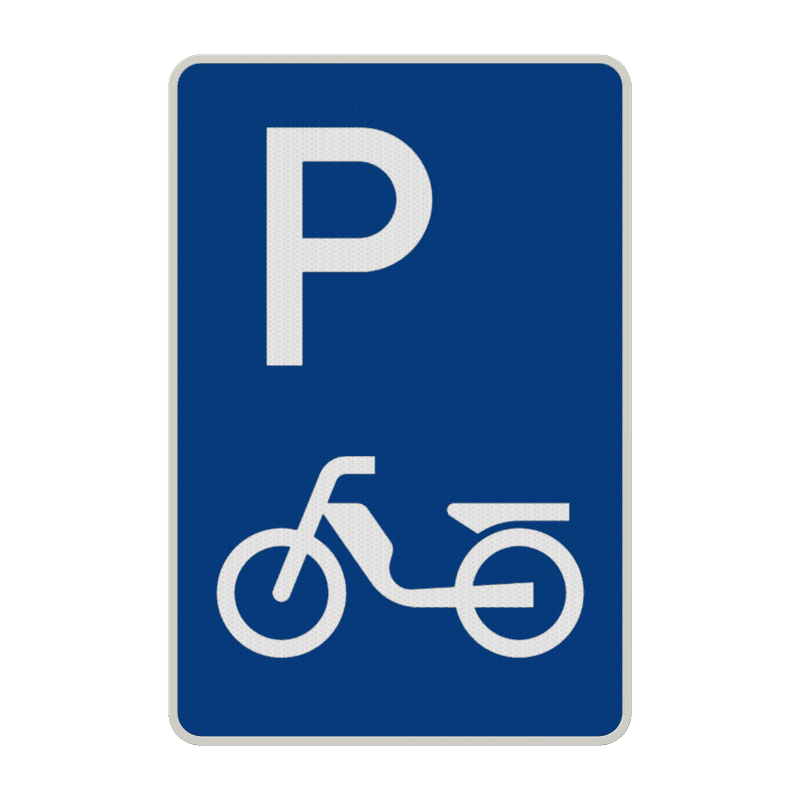 Parkplatzschild - Parkplatz nur für Mofas