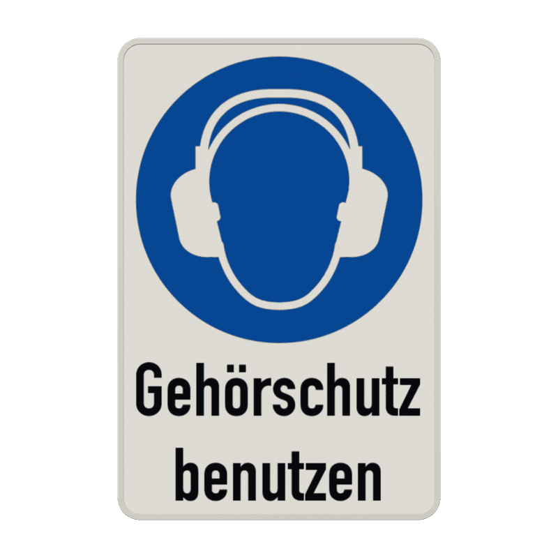 Gebotsschild - Gehörschutz benutzen