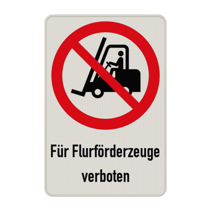 Verbotsschilder - Für Flurförderzeuge verboten