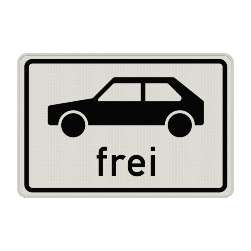 Verkehrszeichen 1024-10 - Personenkraftwagen frei