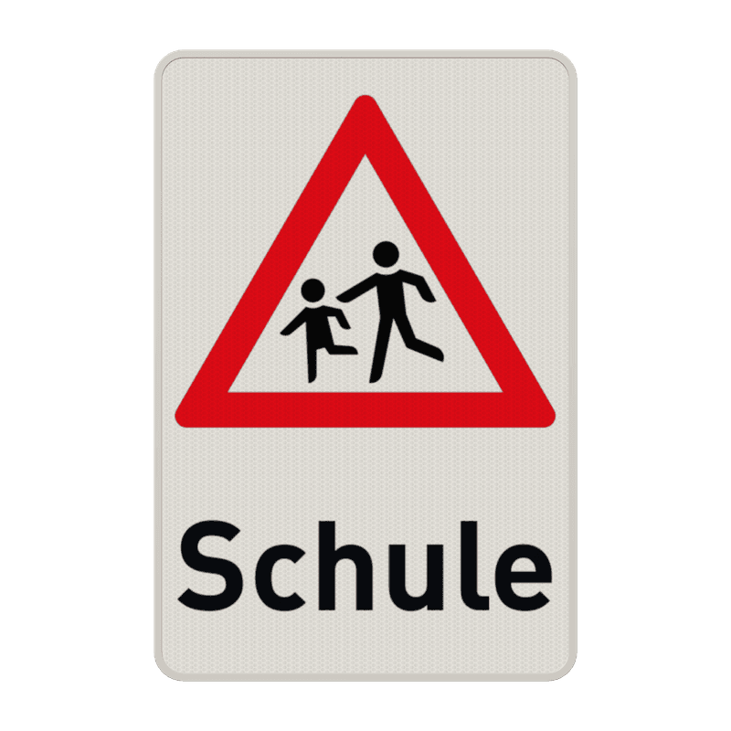 Warnschilder - Achtung, Kinder! Schule