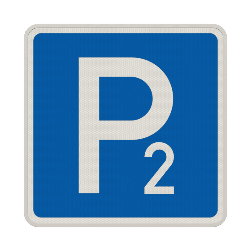 Verkehrszeichen 314 - Parken mit Nummer